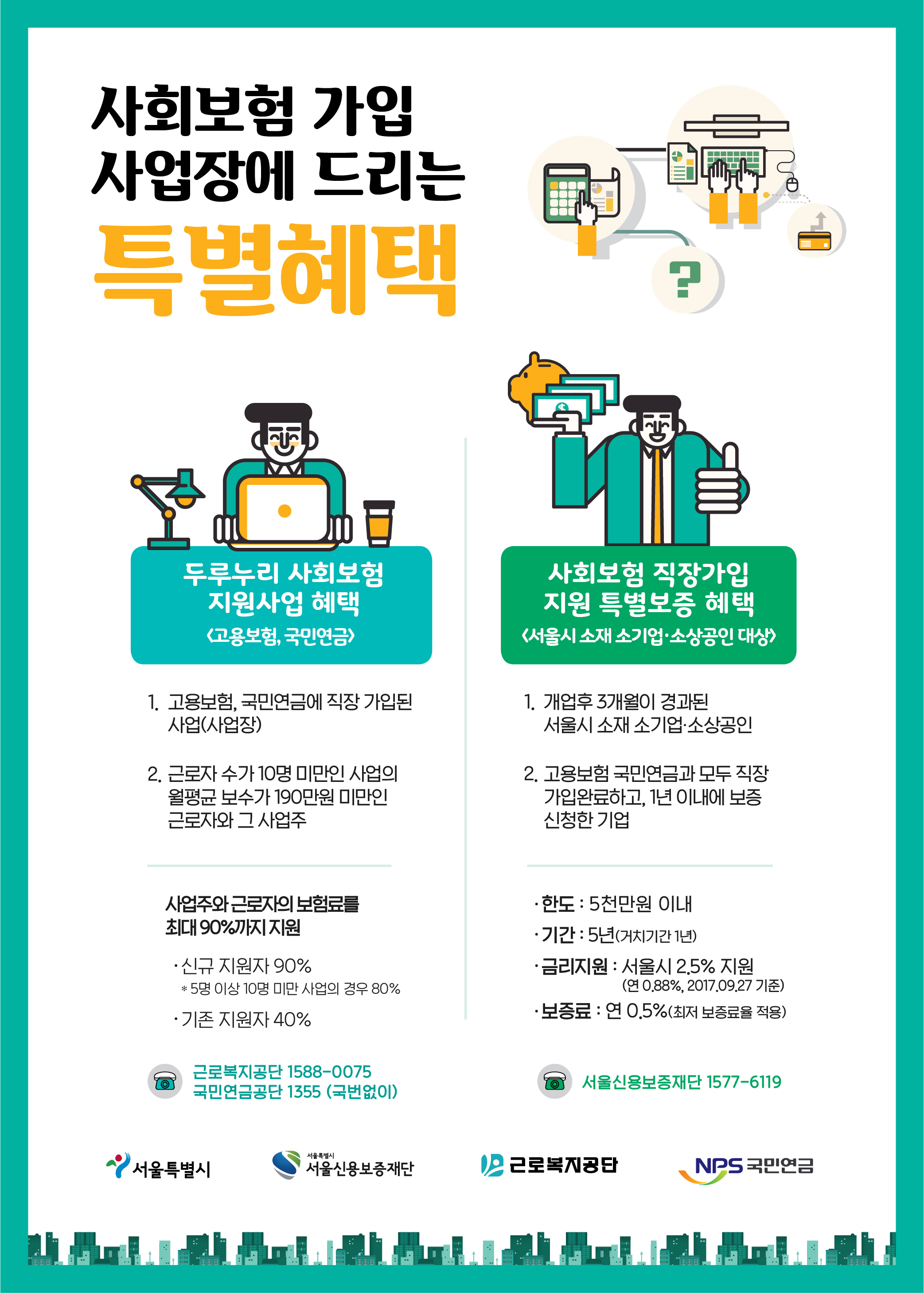 서울시소재 소기업, 소상공인에게 드리는 특별혜택